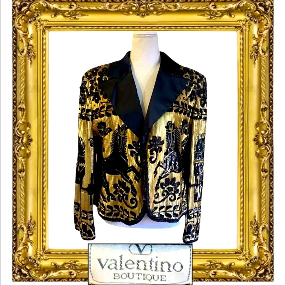 Valentino Vintage Embroidered Sequin Jacket